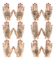 Comprar Pegatinas De Tatuaje De Henna Tatuajes Temporales Kit De De