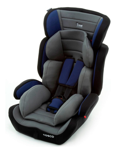 Cadeirinha Infantil Cosco Kids Tour Para Carro Cinza E Azul