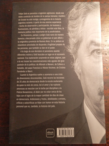 Peronismo, Pampa Y Peligro - Solá, Felipe - Usado (Usado)