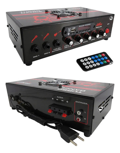Amplificador Mesa Turbo Dance Bluetooth Usb 300w Rms Trinity
