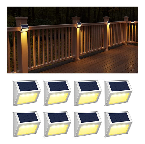 Luz Solar Para Exterior Impermeabl Acero Inoxidable 4