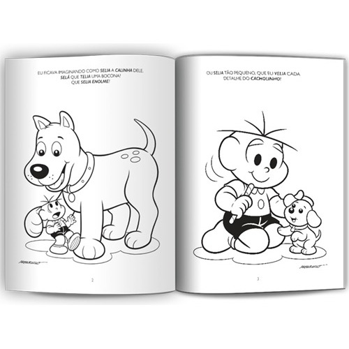 Revista Ler E Colorir Turma Da Mônica - Cebolinha