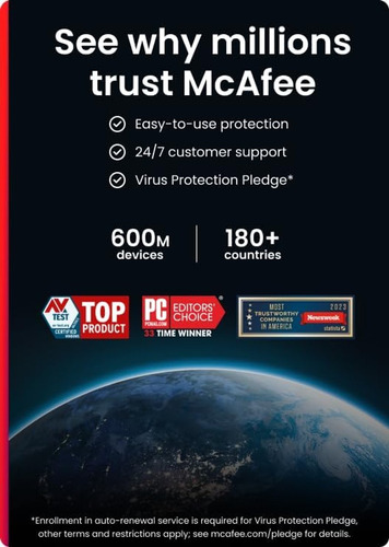 Software Mcafee Antivirus 2025 | Protección De Pc En Tiempo