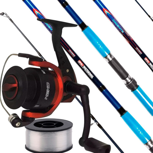 Combo De Pesca Variada Waterdog Caña 2,70 Mts + Reel 1 Rul +