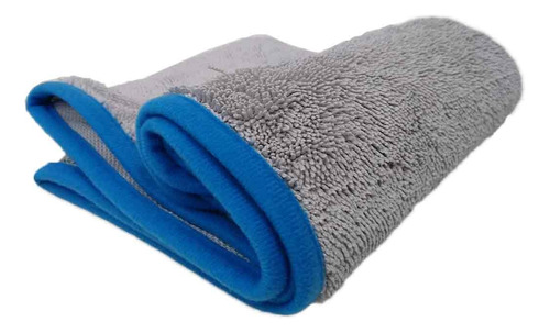 Paño De Microfibra Para Pisos - Porcelanato Pulido Plastifi Gris Con Azul