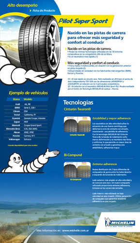 Imagen 3 de 7 de Kit X2 Neumáticos 245/35-18 Michelin Pilot Super Sport 92y