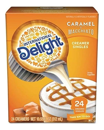 Crema Para Café Delight, Sabor Caramelo Mocchiato 24 Pzas.