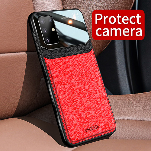 Funda Para Galaxy S20 Plus 5g Piel Sintetica + Mica Hidrogel