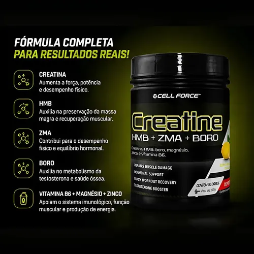 Creatina Cell Force Massa Muscular Suplemento Pó 300g | MercadoLivre