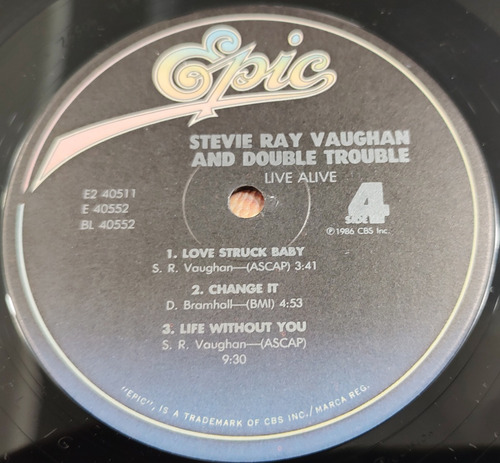 Stevie Ray Vaughan And Double Trouble Live Alive 2lp Usa (Usado)
