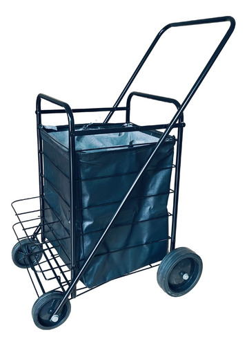 Chango Carro De Compras- Black- 4 Ruedas Nacional Reforzado