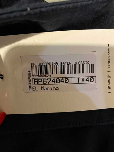 Pantalón Ideal Oficina De Mujer Portsaid Azul Marino T. 40