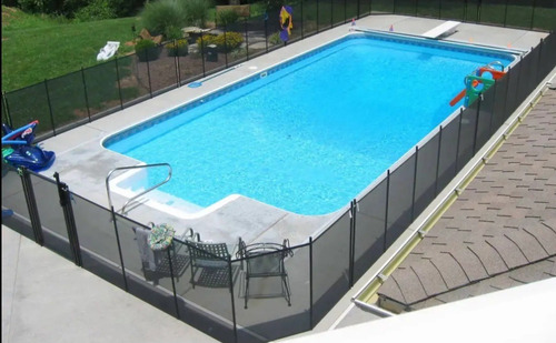 Cerco Perimetral Para Piscina Negro