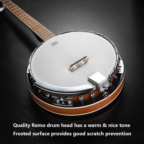 Vangoa Banjo Juego De Banjos De 5 Cuerdas Con Resonador...