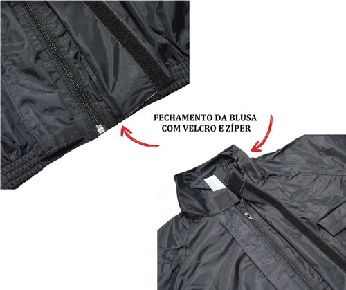Conjunto Capa Chuva G Masculina Forro Moto Motoqueiro Nylon