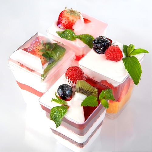 20 Vasos Para Postres Utensilio Reposteria Set De Vasos Shot