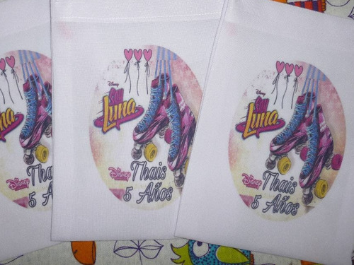 Bolsitas Golosinera Soy Luna Personalizadas X 40 Unidades