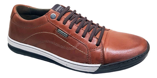 Sapatenis Masculino Couro Elástico Freeway Odin Terracota