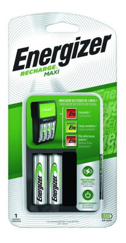 Cargador Energizer Maxi Con 2 Pilas Aa