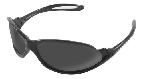 Óculos de sol SPY 39 Open Standard armação de náilon cor preto-brilho, lente cinza de polímero clássica, haste preto-brilho de náilon