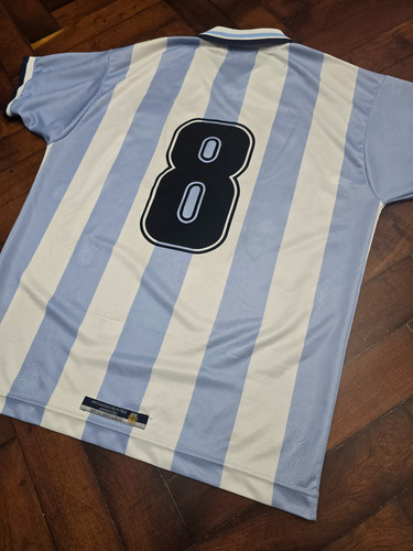 Camiseta Titular Selección Argentina 1999 Riquelme 8 Talle S (Usado)