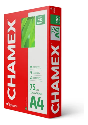 Papel Sulfite A4 Chamex 500 Folhas Branco 75g