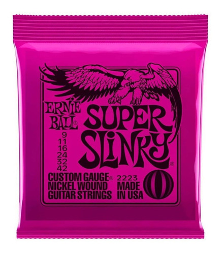 Encordado Electrica 009-042 Ernie Ball Super Slinky 2223