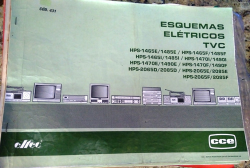 Manual Esquema Elétrico Cce Tv, Vc E Laiser Antigos 3 Livros (Usado)