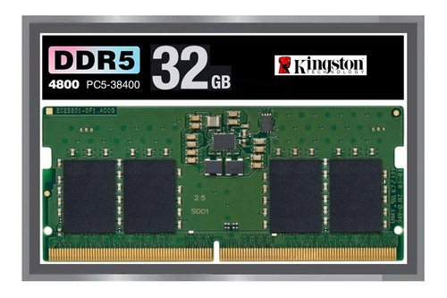 Memoria Ram Laptop Sodimm Ddr5 32gb 4800mhz Super Compatible