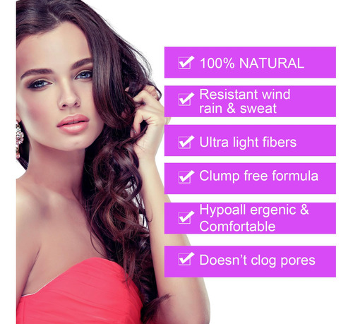 Fibras Para Cabello Aliver 27.5g Marrón Oscuro Volumen