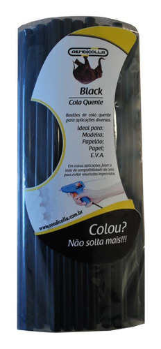 Bastão De Cola Quente Black 1 Kg - Preta 11,2 Mm 300 Mm