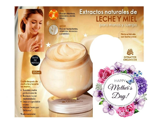 Crema Nutritiva Para Manos Y Cuerpo Milk & Honey Oriflame