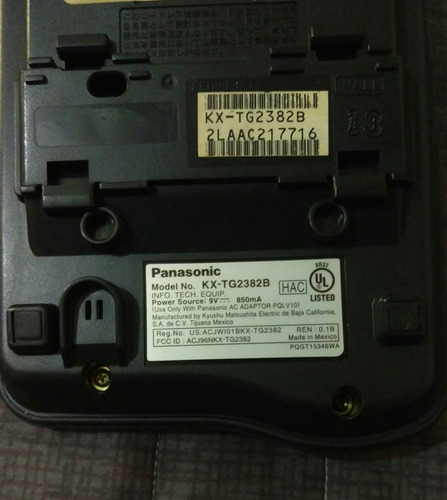 Teléfono Inalámbrico Panasonic Negro (Usado)