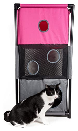 Pet Life ® Kitty-square Obstacle Soft Plegable Resistente Pl