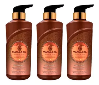 Kit 3 Shampoo Intensive Repair X 500ml Marula Oil