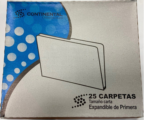 Pack De 25 Carpetas Fibra Marron Tamaño Carta 