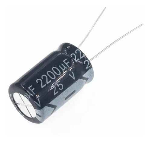 Capacitor 2200 Uf 2200uf 25v Electrolitico Radial 13x20mm