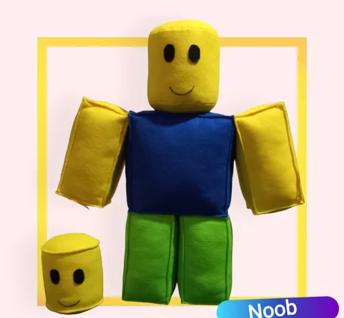 Boneco Roblox Em Feltro - Noob