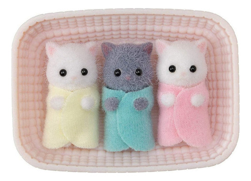 Sylvanian Family Muñecos Trillizos De Gatos Persas Juguete A