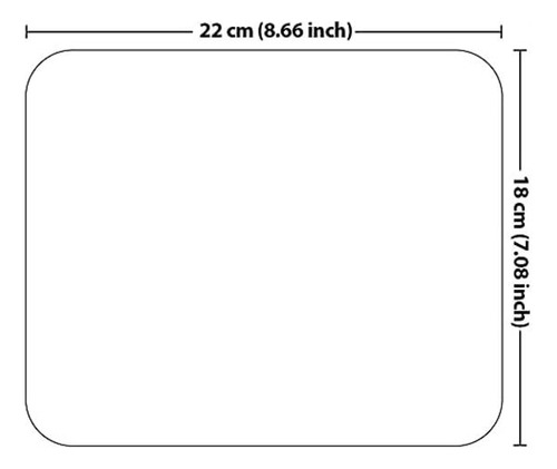 Mouse Pad Rectangular Antideslizante, Alfombrilla