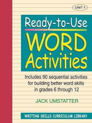 Libro Ready-to-use Word Activities (volume 1 Of Writing S...