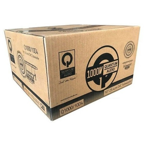 Subwoofer 10 Doble Bobina 1000 Watts Max Quantum Q1000/10d4 Color Negro