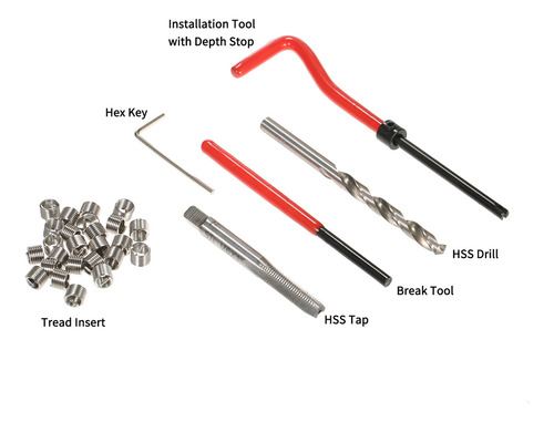 Kit De Insertos Para Reparación De Roscas M6 M6.* Helicoil C