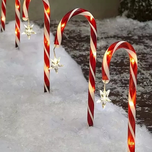 8 Jardín De Navidad Bastón De Navidad Luces De Jardín