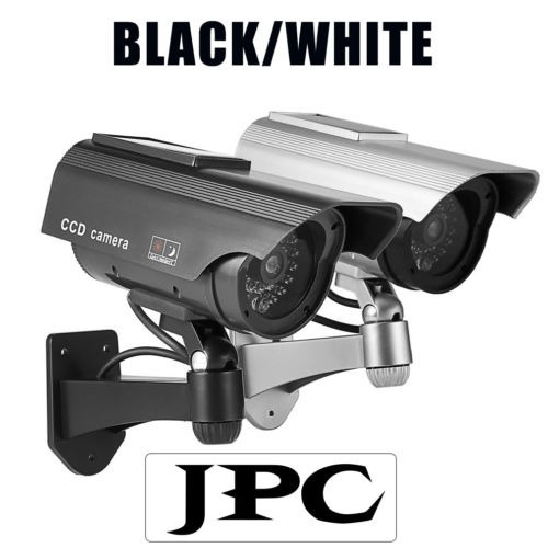 Imagen 6 de 6 de 2sets Solar Encendido Falso Maniquí Inicio Seguridad Cctv Cá