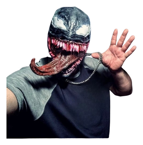 Mascara De Venom Halloween Cosplay Color Negro VEMON