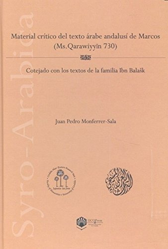 Libro Material Critico Del Texto Arabe Andalusi De Marco De