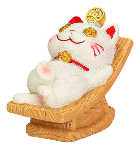 Lucky Cat Statue Kitten Figurine Collection Decoración