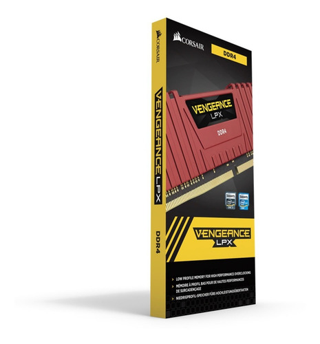 Corsair Vengeance LPX CMK8GX4M1A2666C16 1 8 GB - Rojo