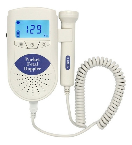 Monitor Doppler Fetal Sonar Lcd Com Pilhas Gel Frete Grátis